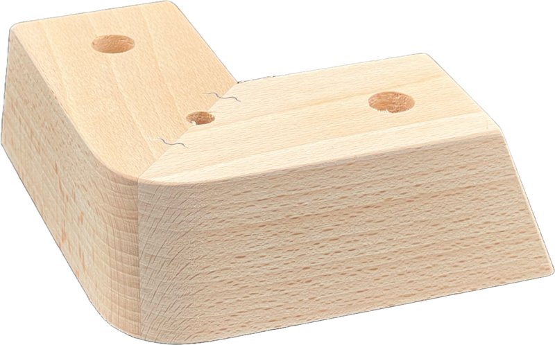 Wooden furniture leg #13 — premium beech component by Styrczula