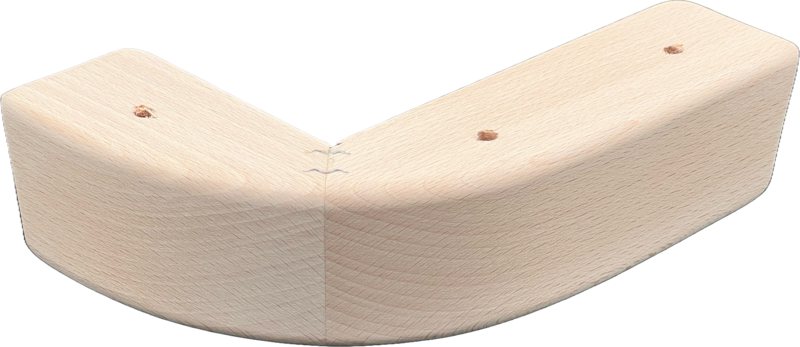 Wooden furniture leg #14 — premium beech component by Styrczula
