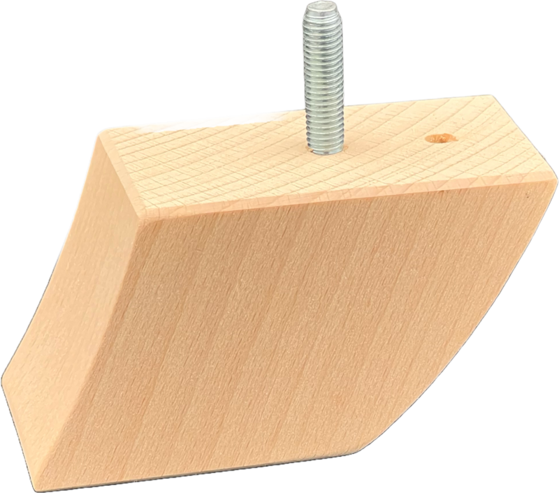 Wooden furniture leg #16 — premium beech component by Styrczula