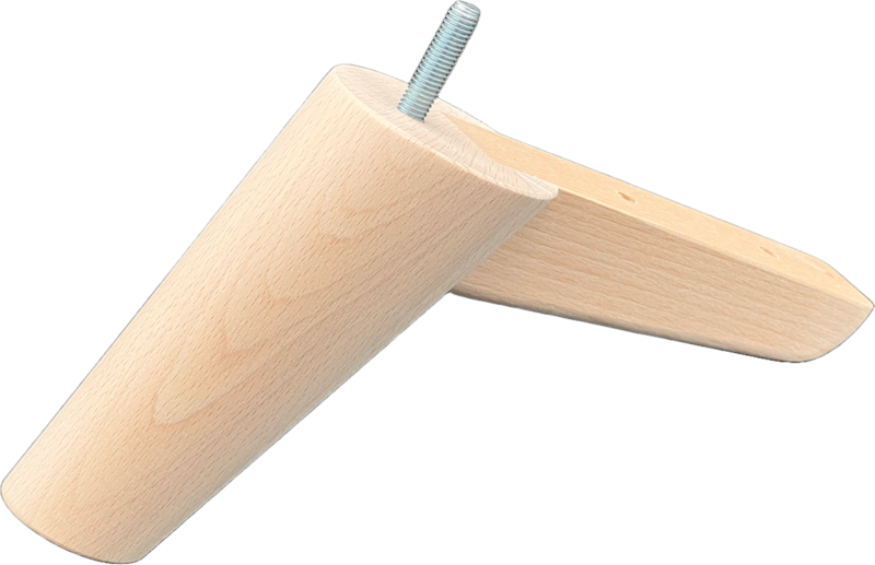 Wooden furniture leg #20 — premium beech component by Styrczula