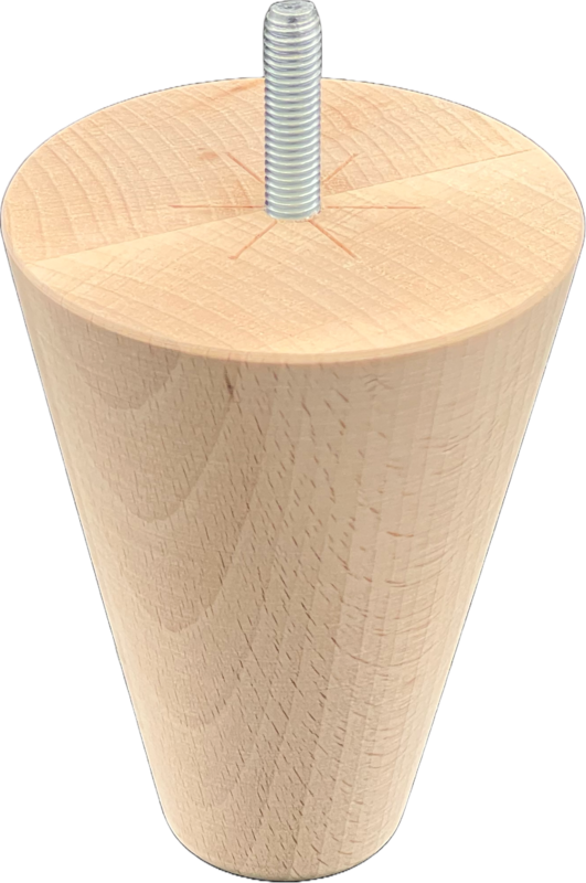 Wooden furniture leg #23 — premium beech component by Styrczula