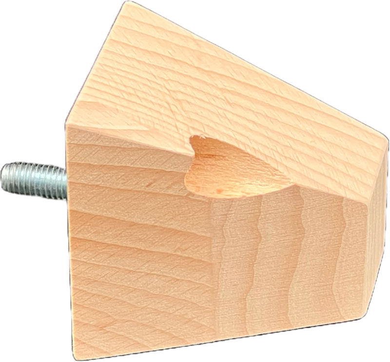Wooden furniture leg #27 — premium beech component by Styrczula