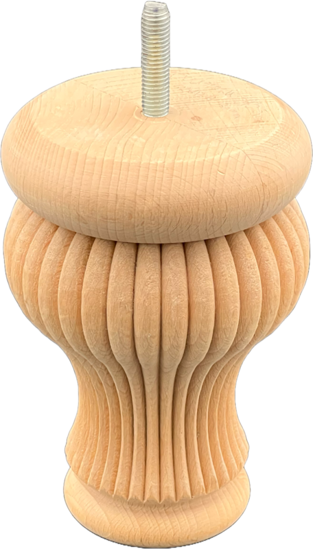 Wooden furniture leg #3 — premium beech component by Styrczula