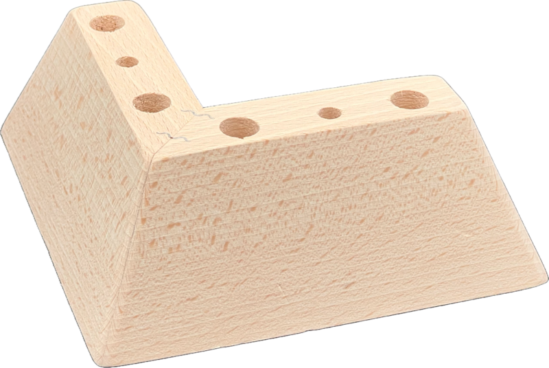 Wooden furniture leg #34 — premium beech component by Styrczula