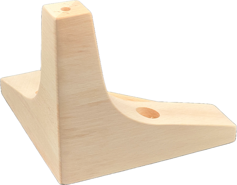 Wooden furniture leg #35 — premium beech component by Styrczula