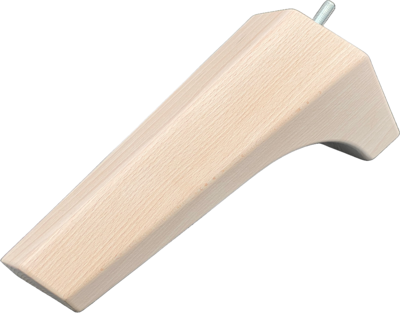 Wooden furniture leg #4 — premium beech component by Styrczula