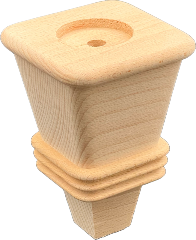 Wooden furniture leg #8 — premium beech component by Styrczula